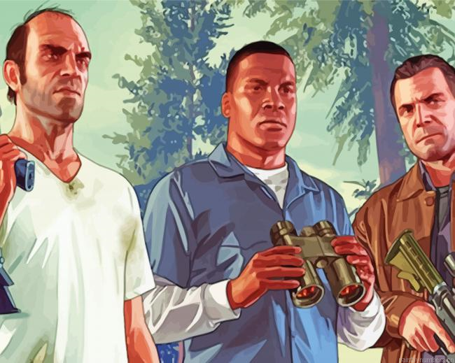 Grand Theft Auto Gang Painting By Numberss.png