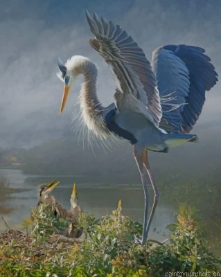Great Blue Heron Painting By Numbers.png