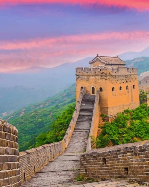 Great Wall Buildings Painting By Numberss.png