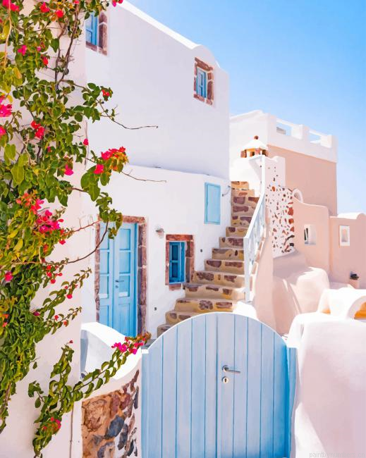 Greece Oia Cities Painting By Numberss.png