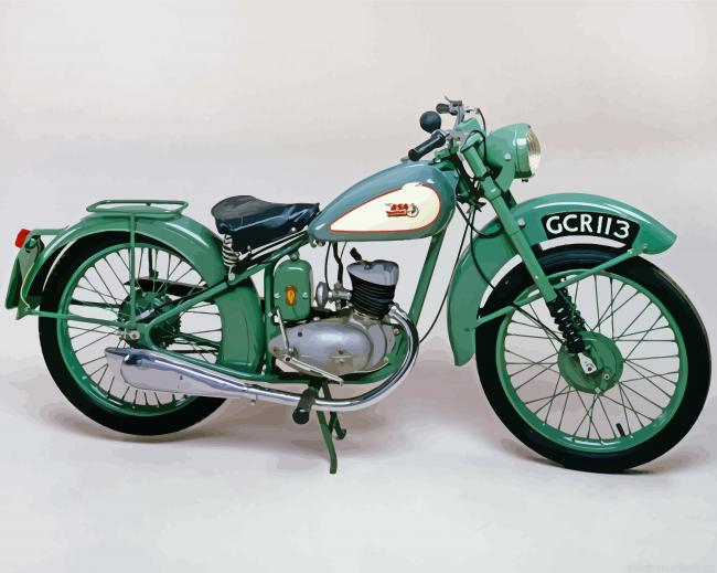 Green Bsa Bantam Painting By Numberss.png