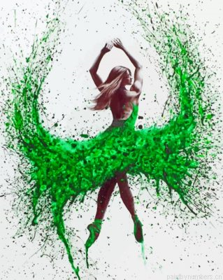 Green Ballerina Painting By Numbers.png