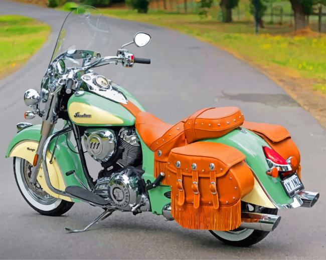 Green Chief Motorcycle Painting By Numbers.png