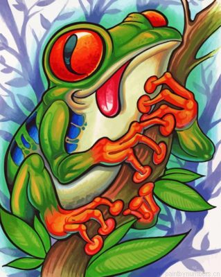 Green Frog Painting By Numbers.png
