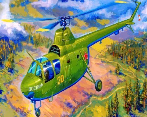 Green Helicopter Painting By Numbers.png