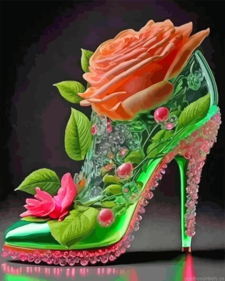 Green High Heel Painting By Numberss.png