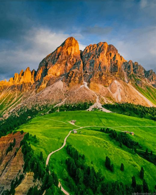 Green Nature Landscapes Painting By Numberss.png