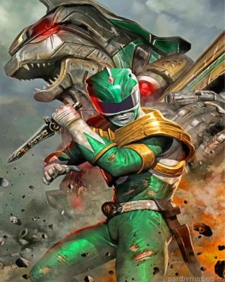Green Power Ranger Illustration Painting By Numbers.png
