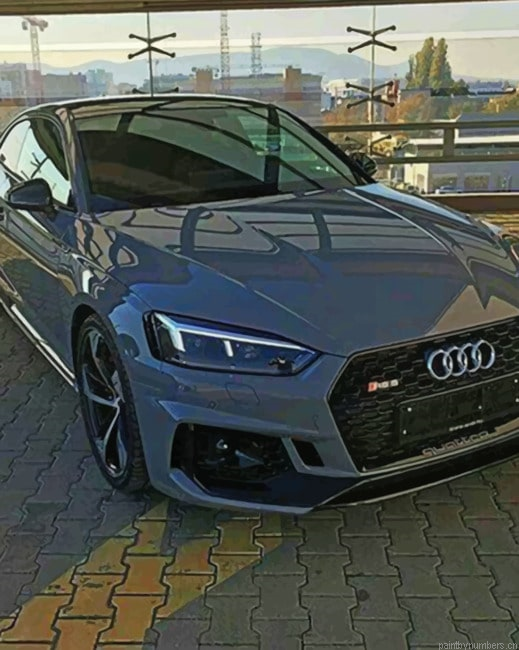 Grey Audi A5 Cars Painting By Numberss.png