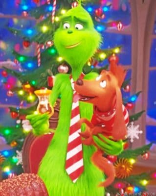 Grinch And Max Painting By Numberss.png
