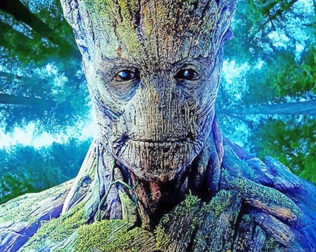 Groot Character Painting By Numberss.png