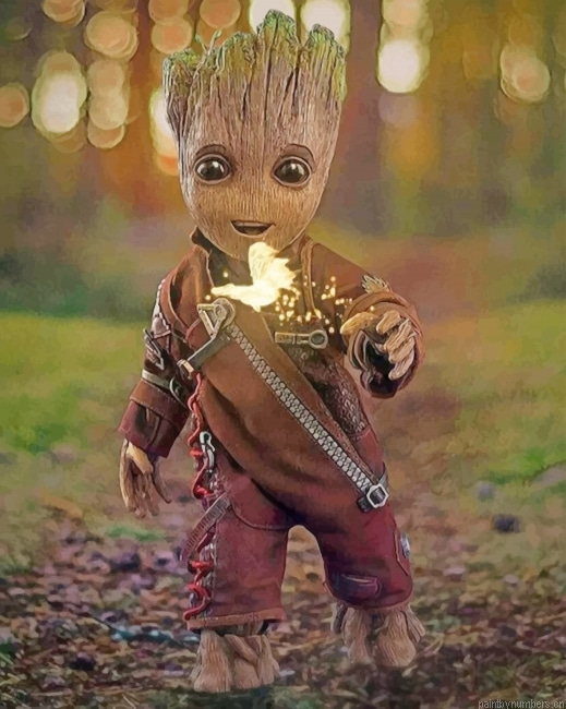 Groot Fire Butterfly Painting By Numbers.png