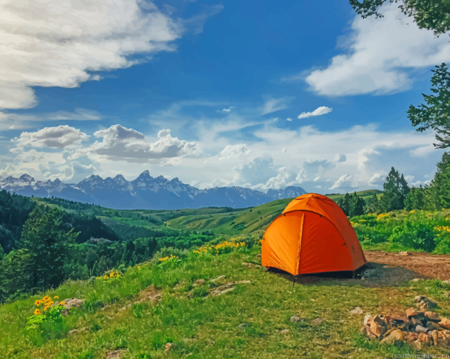 Gros Ventre Road Moose Camp Landscapes Painting By Numberss.png