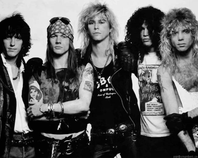 Gun N Roses Band Painting By Numberss.png