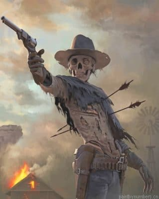 Gunslinger Skull Painting By Numberss.png