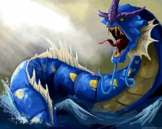 Gyarados Pokemon Painting By Numberss.png