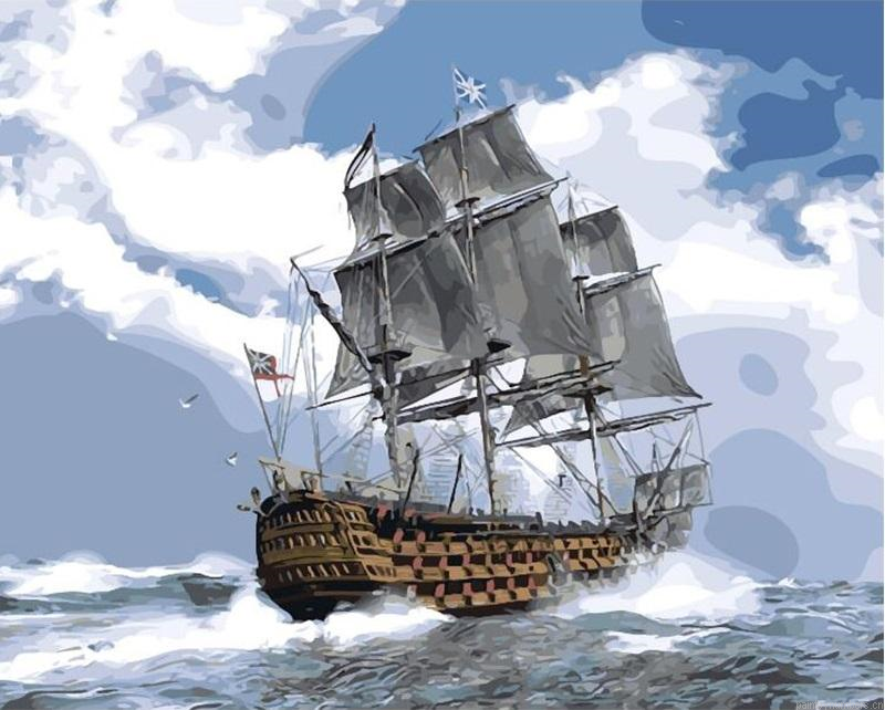 Hms Victory Ship Painting By Numberss.png