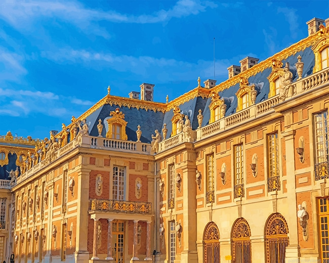 Hall Of Mirrors Paris France Buildings Painting By Numbers.png