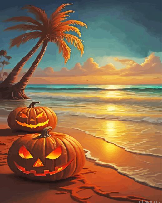 Halloween Beach Painting By Numberss.png