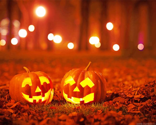Halloween Pumpkins Painting By Numberss.png