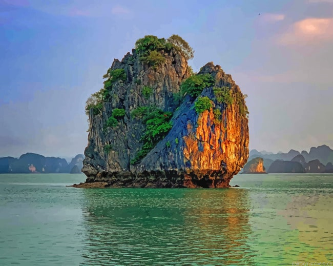 Halong Bay Vietnam Islands Painting By Numberss.png