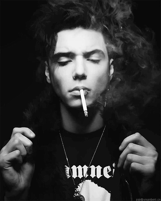 Handsome Andy Biersack Singers Painting By Numberss.png