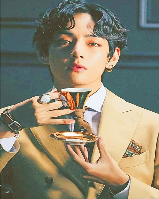 Handsome Classy V Taehyung Singers Painting By Numberss.png