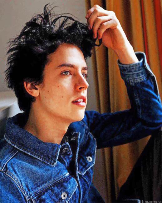 Handsome Cole Sprouse Actors Painting By Numbers.png