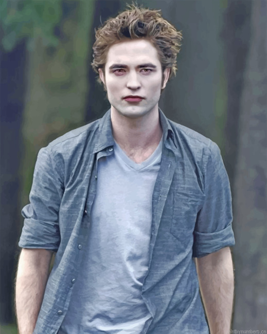 Handsome Edward Cullen Painting By Numberss.png