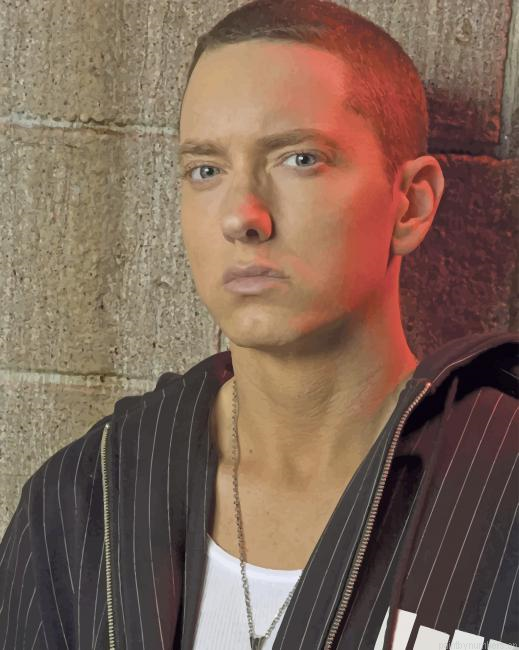 Handsome Eminem Rappers Painting By Numbers.png