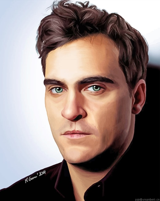 Handsome Joaquin Phoenix Actors Painting By Numbers.png