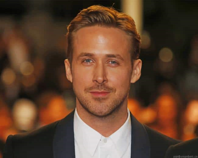 Handsome Ryan Gosling Actors Painting By Numberss.png