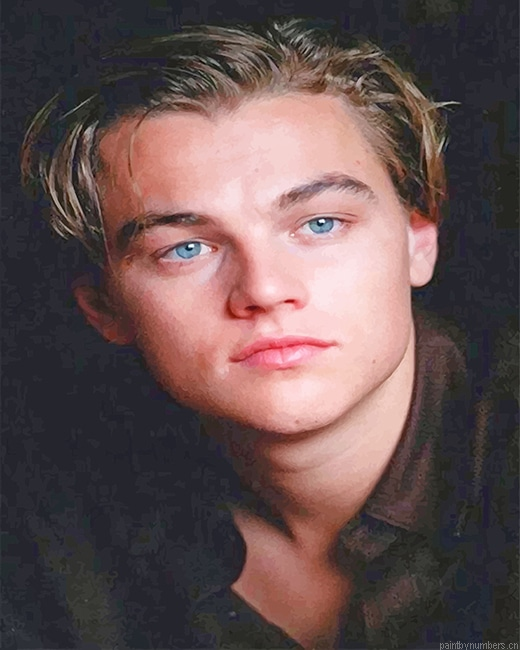 Handsome Young Leonardo Dicaprio Actors Painting By Numbers.png