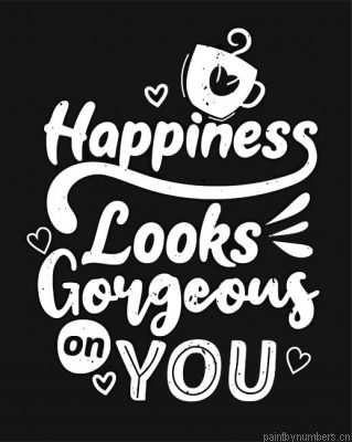 Happiness Looks Gorgeous On You Painting By Numbers.png