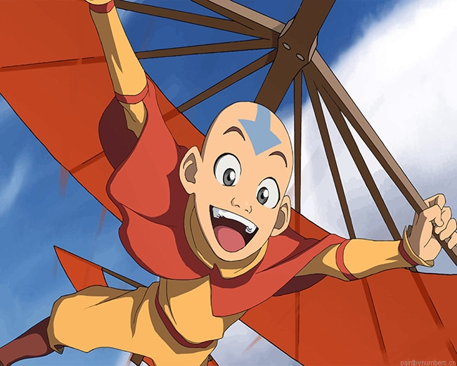 Happy Aang The Last Airbender Animations Painting By Numberss.png