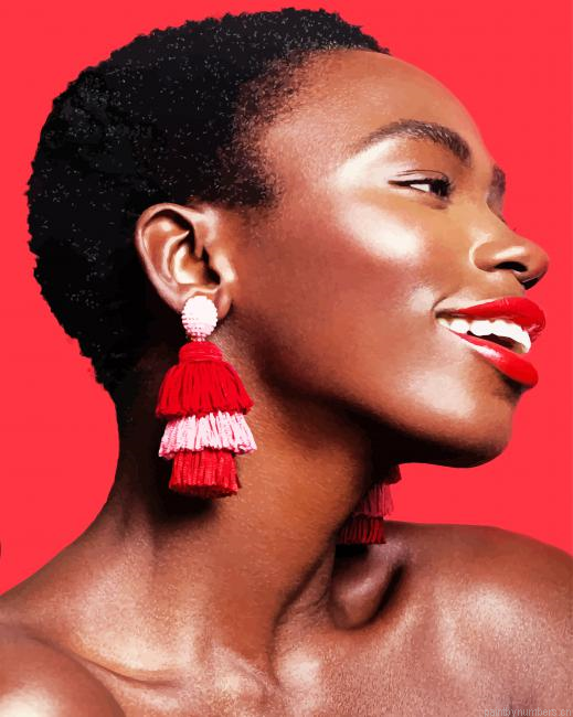 Happy Afro Girl New Painting By Numberss.png