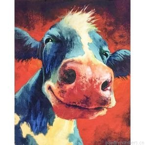 Happy Cow Animals Painting By Numbers.png