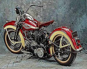 Harley Davidson Motorcycle Painting By Numberss.png