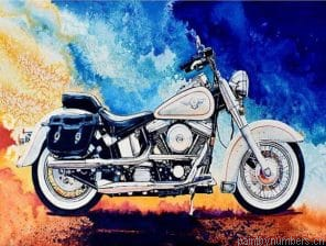 Harley Motorcycle Painting By Numbers.png