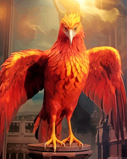 Harry Potter Fawkes Painting By Numberss.png