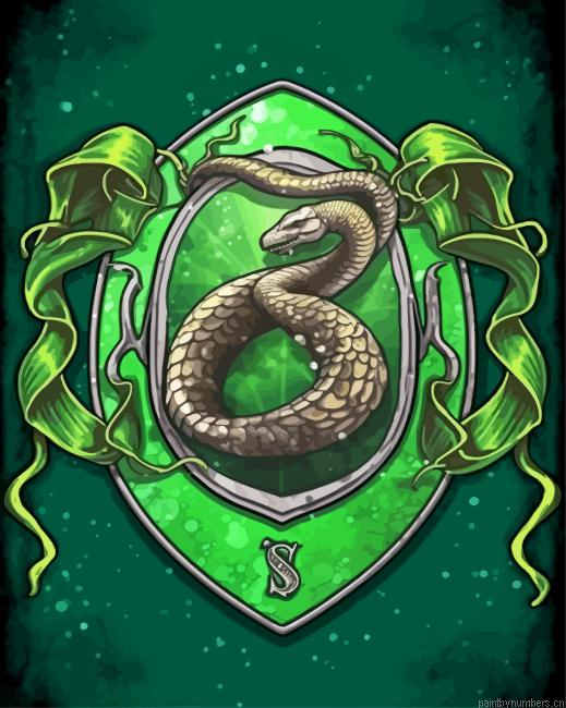 Harry Potter Slytherin Painting By Numberss.png