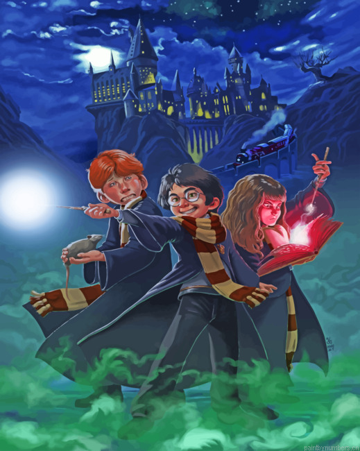 Harry Potter Squad Painting By Numberss.png