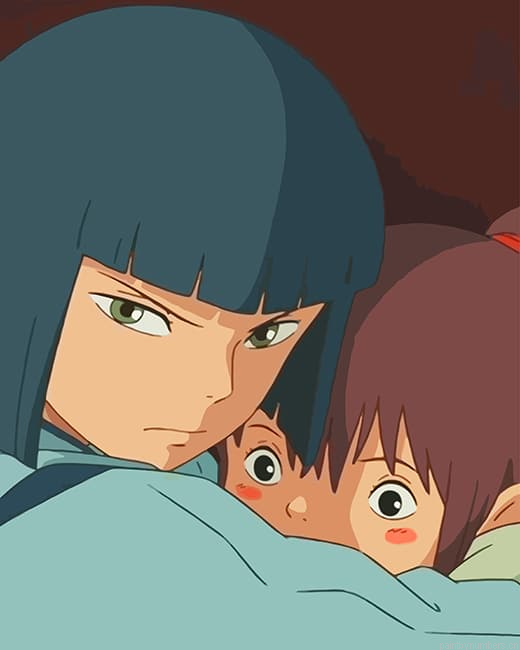 Haru And Chihiro Spirited Away Painting By Numberss.png