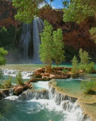 Havasu Falls Grand Canyon Painting By Numbers.png