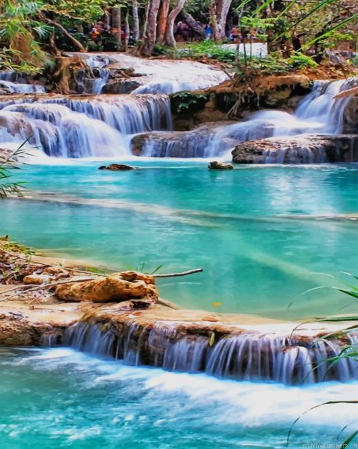 Havasu Falls Nature Painting By Numberss.png