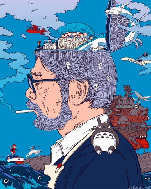 Hayao Miyazaki Illustration Painting By Numberss.png