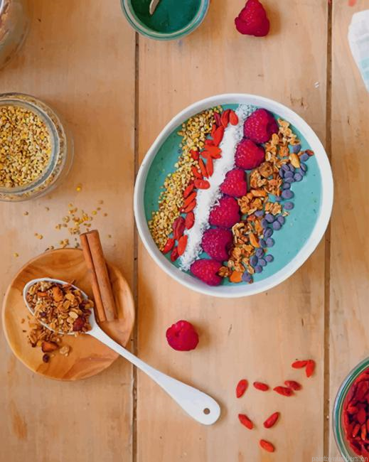 Healthy Breakfast Food Painting By Numberss.png