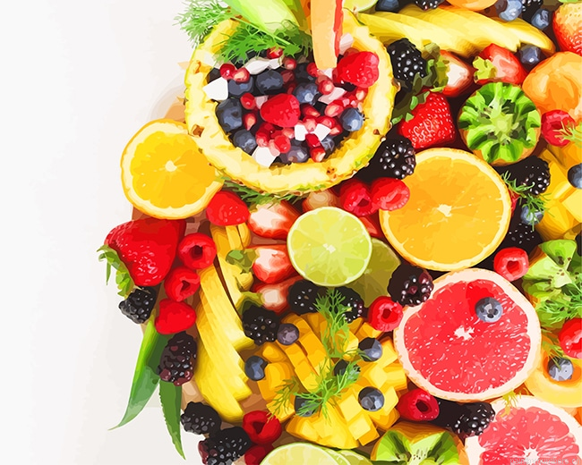 Healthy Food Fruits Painting By Numberss.png