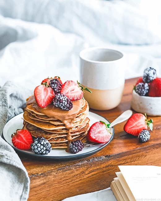 Healthy Homemade Breakfast Food Painting By Numbers.png