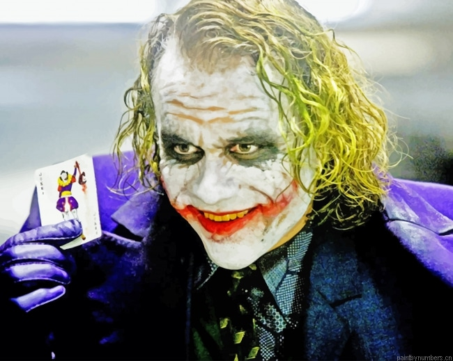 Heath Ledger Joker Movies Painting By Numbers.png